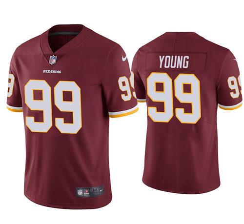 Men's Washington Redskins #99 Chase Young Red Vapor Untouchable Limited NFL Stitched Jersey
